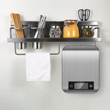 Food Scale, 22lb Digital Kitchen Stainless Steel Scale Weight Grams and oz for Cooking Baking - Precise Graduation with Backlit LCD Display - Battery Included