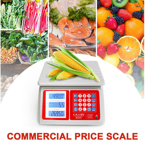 Camry Commercial Price Computing Scale 66lb Waterproof Food Meat Weigh –  CAMRY SCALE STORE