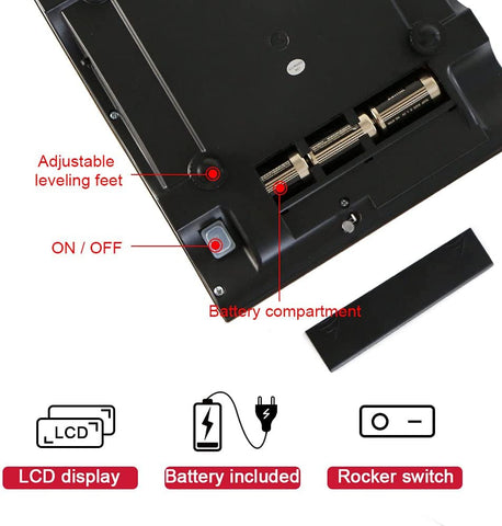 CAMRY Price Computing Scale Digital Commercial Food Meat Scale 66LB  16Inches Platform (Package is Damaged, Product is Brand New) 