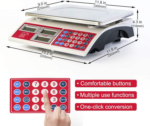 CAMRY Commercial Price Scale 66lb for Food Meat Produce with Backlight –  CAMRY SCALE STORE