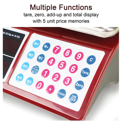 Camry Digital Commercial Price Scale 33lb