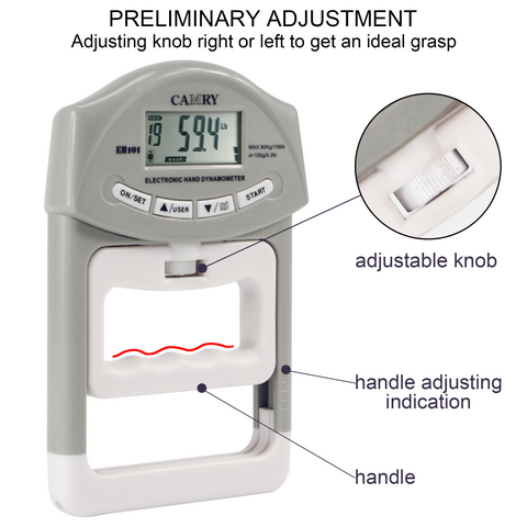 Best Hand Grip Meter - CAMRY Digital Hand Dynamometer - 90 Kg